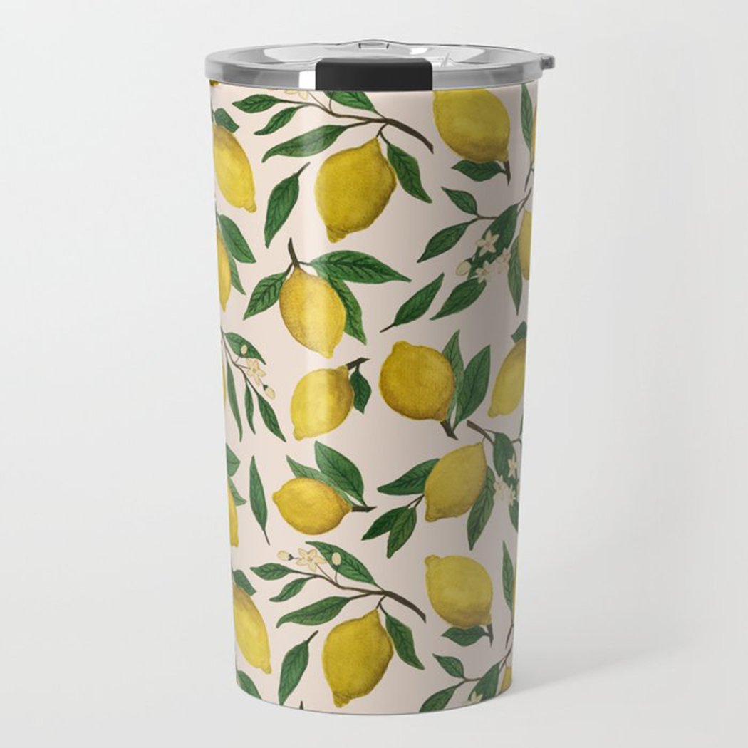 Lemon Blossom Travel Mug